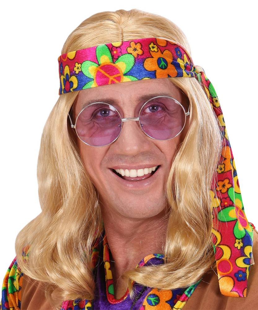 Perruque-Hippie-Lennon-Blond